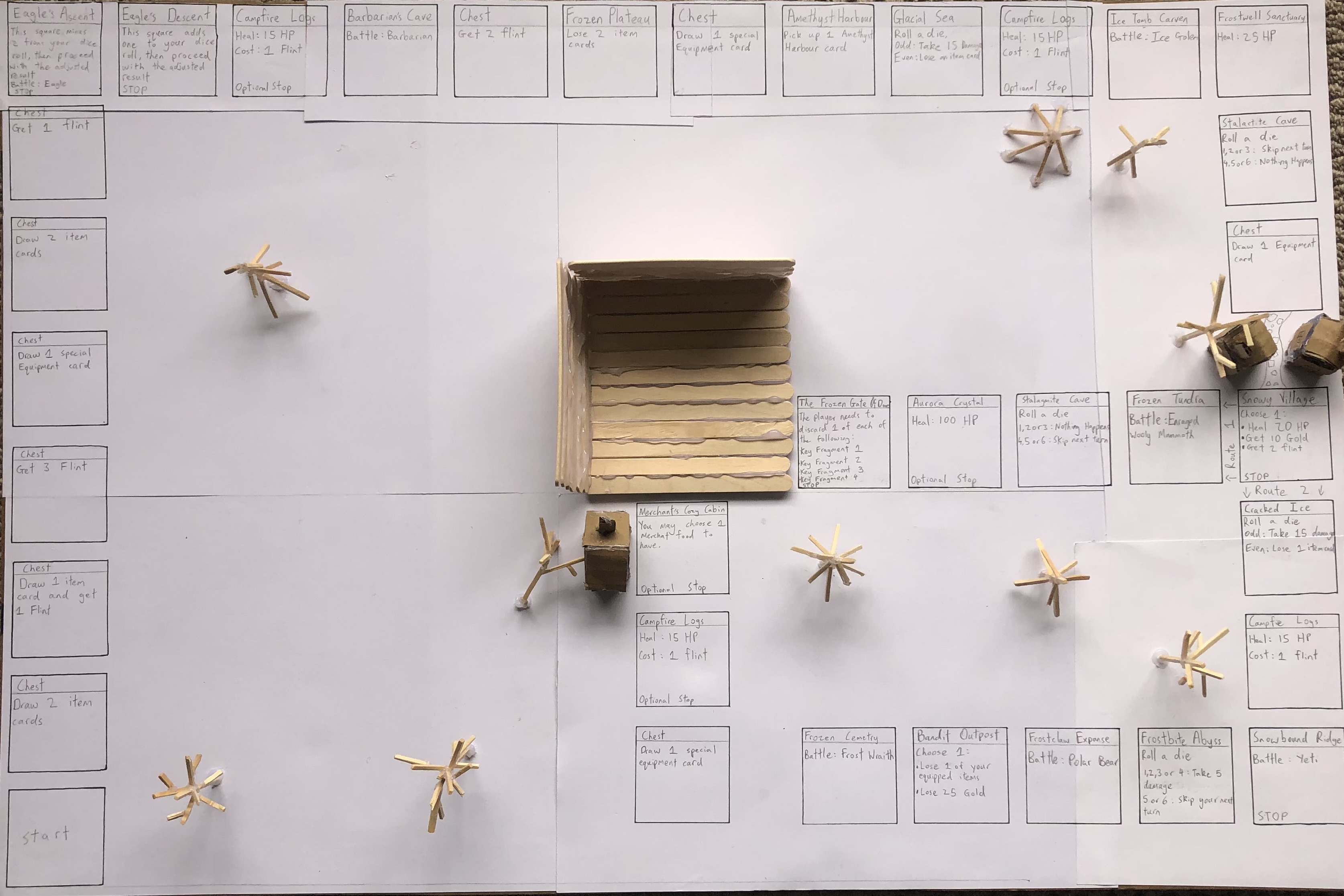 The Ice Dragon game board